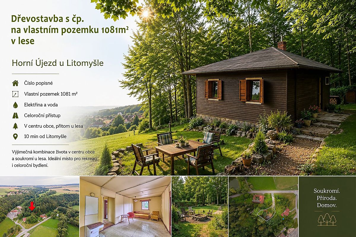 Prodej rodinného domu 45 m², pozemek 1081 m²